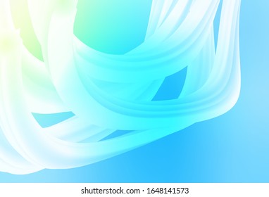 Azul claro, Verde vectorial borroso. Ilustración abstracta brillante con diseño degradado. Antecedentes elegantes para un libro de marca.