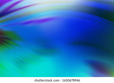 Planta borrosa de vector verde, azul claro. Ilustración colorida en estilo abstracto con degradado. Nueva forma de tu diseño.