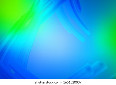 Light Blue, Green vector blurred bright pattern. Modern abstract illustration with gradient. New style design for your brand book.