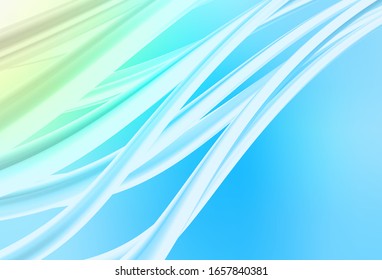 Hellblaue, grüne Vektorillustration unscharfe glänzende abstrakte Vorlage. Neue farbige Illustration im unscharfen Stil mit Farbverlauf. Komplett neues Design für Ihr Unternehmen.