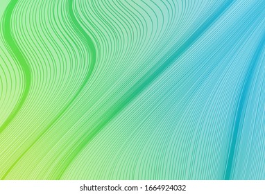 Light Blue, Green vector blurred shine abstract background. New colored illustration in blur style with gradient. New style for your business design.