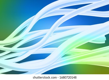 Light Blue, Green vector blurred shine abstract texture. Creative illustration in halftone style with gradient. Smart design for your work.