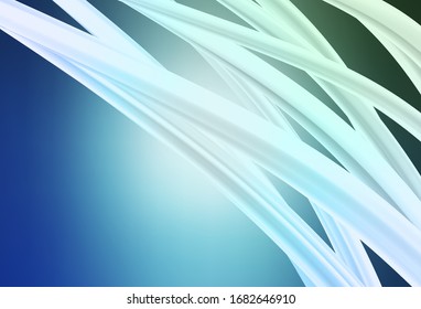 Hellblau, grüne Vektorillustration, unscharfer Hintergrund. Abstrakte Illustration mit Farbverlauf-Design. Das beste unscharfe Design für Ihr Unternehmen.