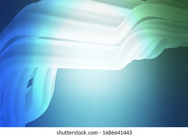 Hellblaue, grüne Vektorillustration unscharfe glänzende abstrakte Vorlage. Farbige Illustration im abstrakten Stil mit Farbverlauf. Hintergrund für ein Handy.