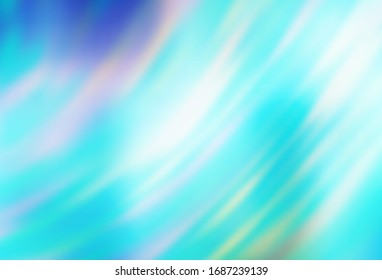 Color azul claro, vectorial verde borroso y coloreado. Ilustración abstracta brillante con diseño degradado. Nuevo diseño para su negocio.