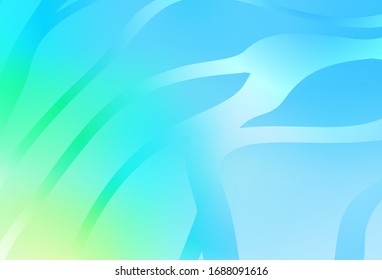 Light Blue, Green vector blurred bright texture. Glitter abstract illustration with gradient design. The best blurred design for your business.