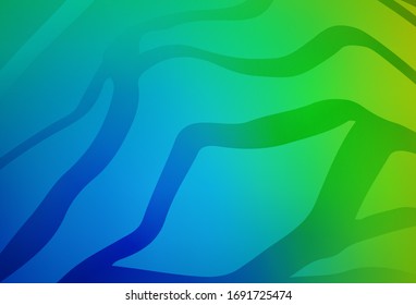 Azul claro, vector verde borroso brillo textura abstracta. Nueva ilustración de color en estilo borroso con degradado. Fondo para un teléfono móvil.