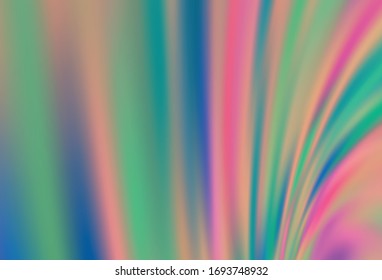 Azul claro, Vector verde difuminado brillo plantilla abstracta. Ilustración abstracta de color con degradado. Nuevo diseño para su negocio.