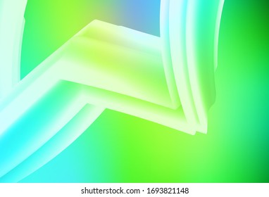 Light Blue, Green vector blurred bright pattern. Glitter abstract illustration with gradient design. New way of your design.