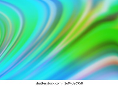 Light Blue, Green vector blurred shine abstract texture. Creative illustration in halftone style with gradient. Blurred design for your web site.