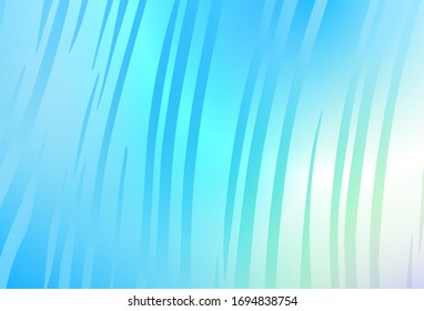 Light Blue, Green vector blurred shine abstract template. Shining colorful illustration in smart style. New style design for your brand book.