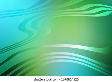 Light Blue, Green vector blurred shine abstract texture. An elegant bright illustration with gradient. New style design for your brand book.