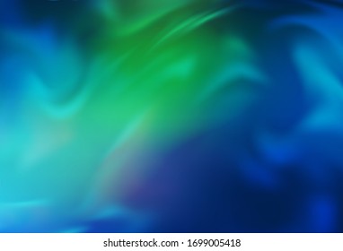 Planta borrosa de vector verde, azul claro. Ilustración de colores brillantes en estilo inteligente. Fondo para los diseños.