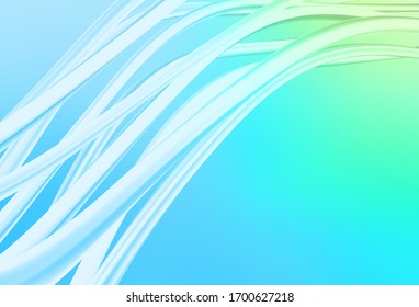 Hellblau, grüne Vektorillustration unscharfer, glänzender abstrakter Hintergrund. Farbige Illustration im abstrakten Stil mit Farbverlauf. Neues Design für Ihr Markenbuch.