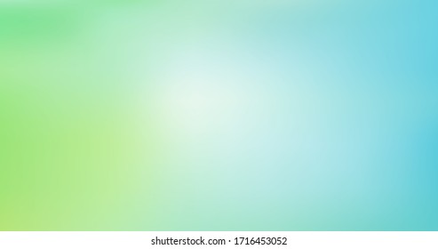 Light Blue, Green vector blurred background. Colorful illustration in abstract style with gradient. Elegant background for a brand book. Ecology concept for your graphic design, banner or poster - Shutterstock ID 1716453052