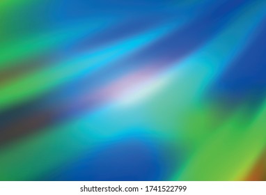 Light Blue, Green vector blurred bright template. Creative illustration in halftone style with gradient. Background for designs.