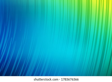 Light Blue, Green vector blurred pattern. Shining colorful illustration in smart style. New style design for your brand book.