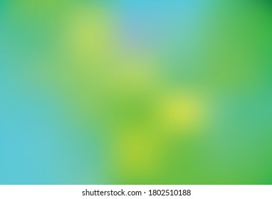 Clara azul, Verde vectorial borrosa plantilla brillante. Ilustración abstracta moderna con gradiente. Nuevo estilo para el diseño de su negocio.