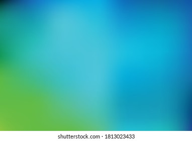 Azul claro, fondo borroso vectorial verde. Una ilustración de color completamente nueva en un estilo borroso. Diseño completamente nuevo para su negocio.