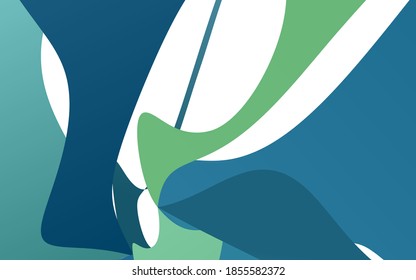 Light Blue, Green vector blurred pattern. A sample with blurred shapes. The best blurred design for your business.