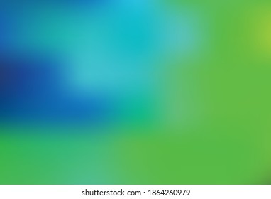 Azul claro, Verde vectorial borroso patrón. Ilustración creativa en estilo de semitono con gradiente. Nuevo estilo para el diseño de su negocio.