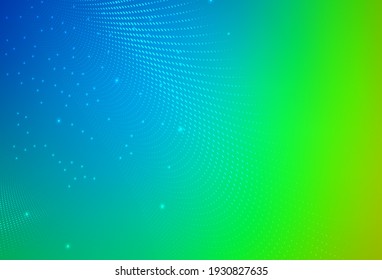 Light Blue, Green vector Blurred decorative design in abstract style with bubbles. Glitter abstract illustration with blurred drops of rain. Wallpaper for a cell phone.