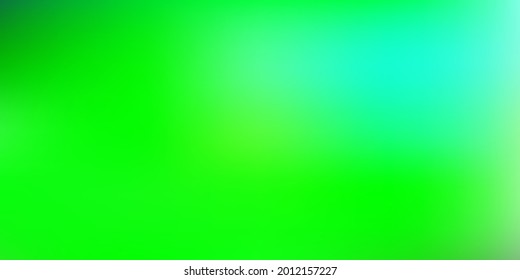 Light blue, green vector blurred background. Colorful illustration with gradient in abstract style. Modern design for your apps.