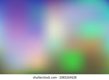 Light Blue, Green vector blurred bright background. A completely new color illustration in a bokeh style. Template for any brand book.