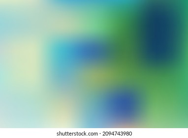 Light Blue, Green vector blurred and colored template. Colorful illustration in blurry style with gradient. Elegant cover for a brand book.