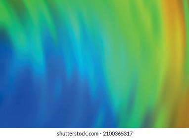 Light Blue, Green vector blurred bright template. Colorful abstract illustration with gradient. Background for designs.