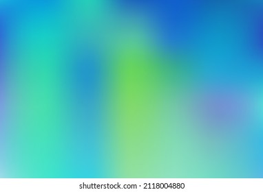 Light Blue, Green vector blurred and colored template. Colorful illustration in abstract style with gradient. Template for cell phones.
