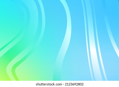 Light Blue, Green vector blurred shine abstract template. New colored illustration in blur style with gradient. New design for your business.