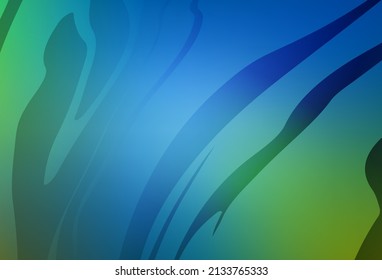 Light Blue, Green vector blurred template. Glitter abstract illustration with gradient design. Smart design for your work.