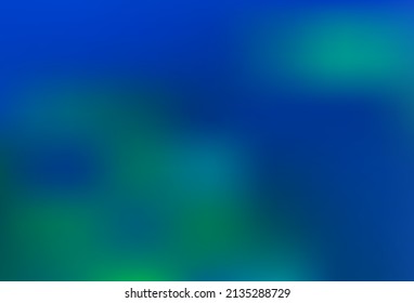 Light Blue, Green vector blurred bright background. Creative illustration in halftone style with gradient. Template for any brand book.