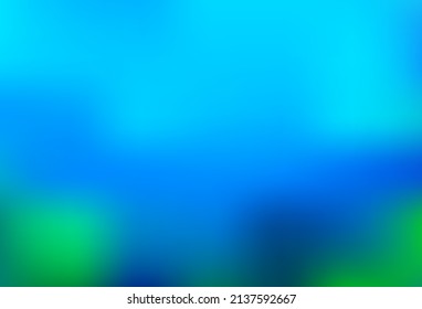 Light Blue, Green vector blurred bright background. Creative illustration in halftone style with gradient. Elegant cover for a brand book.