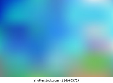 Light Blue, Green vector blurred and colored template. An elegant bright illustration with gradient. Sample for your creative designs.