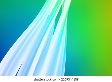 Light Blue, Green vector blurred bright template. Glitter abstract illustration with gradient design. New style design for your brand book.