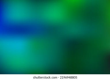Light Blue, Green vector blurred shine abstract template. A vague abstract illustration with gradient. Elegant cover for a brand book.