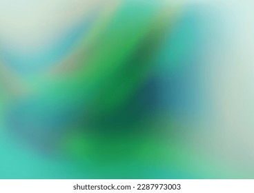 Light Blue, Green vector blurred shine abstract template. A vague abstract illustration with gradient. Brand new style for your business design.