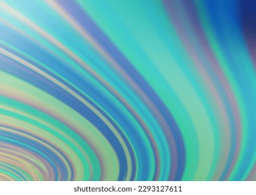 Light Blue, Green vector blurred shine abstract background. Modern geometrical abstract illustration with gradient. The template can be used for your brand book.