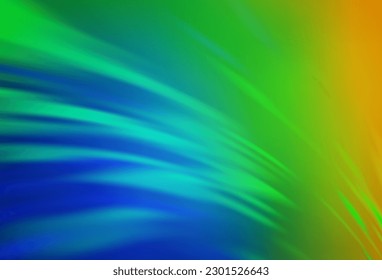 Light Blue, Green vector blurred bright template. Creative illustration in halftone style with gradient. Background for a cell phone.