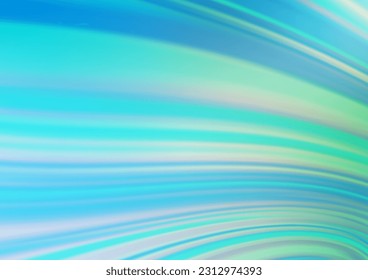 Light Blue, Green vector blurred shine abstract template. Modern geometrical abstract illustration with gradient. The elegant pattern for brand book.
