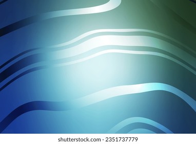 Light Blue, Green vector blurred template. New colored illustration in blur style with gradient. New style design for your brand book.