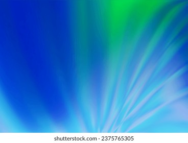 Light Blue, Green vector blurred and colored background. Colorful illustration in abstract style with gradient. Brand new style for your business design.