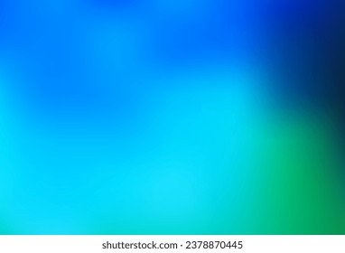 Light Blue, Green vector blurred shine abstract template. Creative illustration in halftone style with gradient. Template for cell phones.