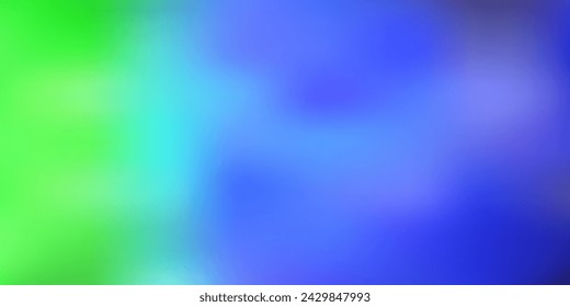 Hellblaues, grünes, unscharfes Vektorlayout. Bunte Farbverlauf abstrakte Illustration im Unschärfe-Stil. Intelligentes Muster für Websites.
