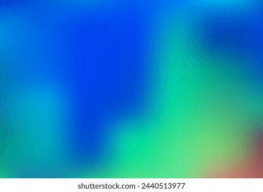 Light Blue, Green vector blurred bright pattern. Colorful illustration in blurry style with gradient. Brand new template for your design.