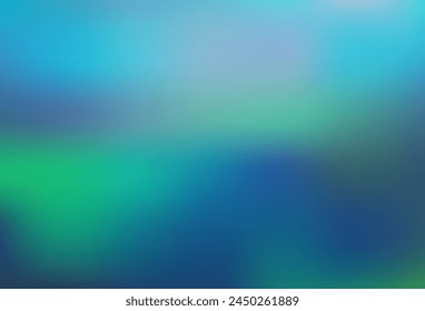 Light Blue, Green vector blurred shine abstract template. Creative illustration in halftone style with gradient. Sample for your creative designs.
