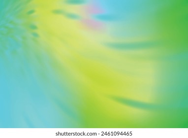 Light Blue, Green vector blurred shine abstract texture. Creative illustration in halftone style with gradient. New style design for your brand book.