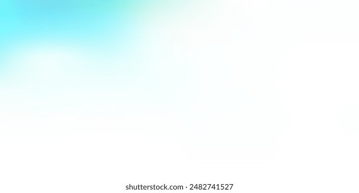 Light blue, green vector blurred backdrop. Modern elegant blur illustration with gradient. Landing pages design.